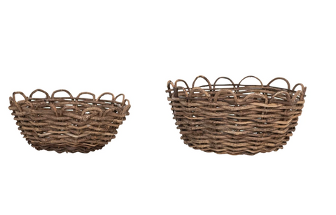 Woven Vine Basket, two sizes