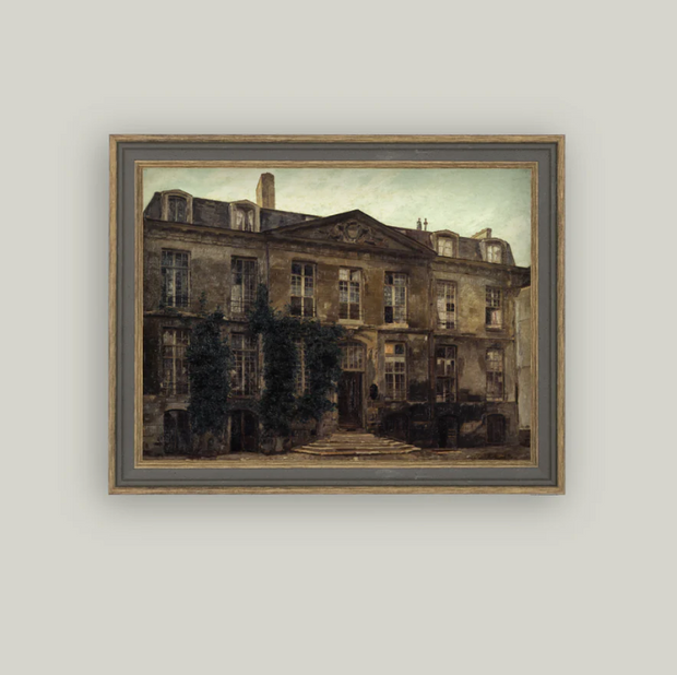 Haunted Mansion, Grey Brown Frame, 9x7