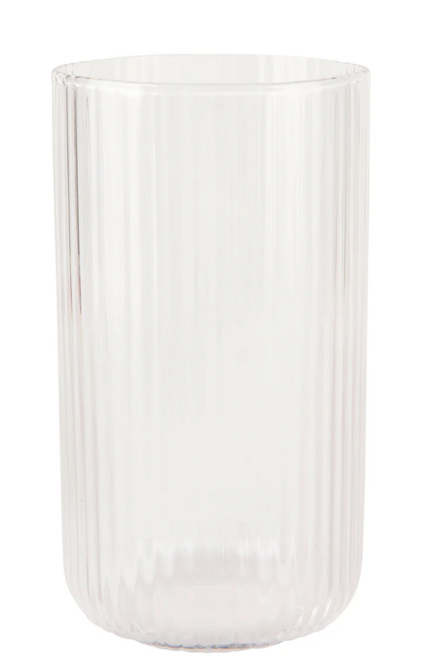 Fluted Clear Tumbler, 2 sizes