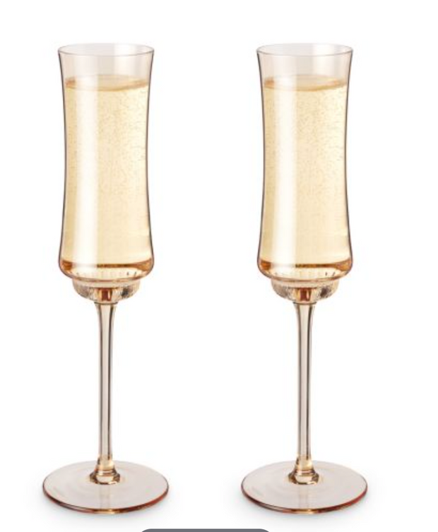 Amber Champagne Flute