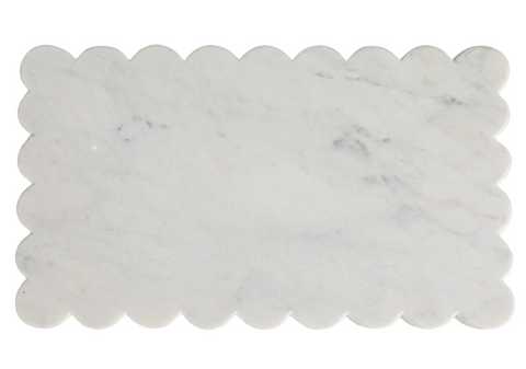 Scalloped Marble Cheese Board