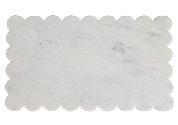 Scalloped Marble Cheese Board