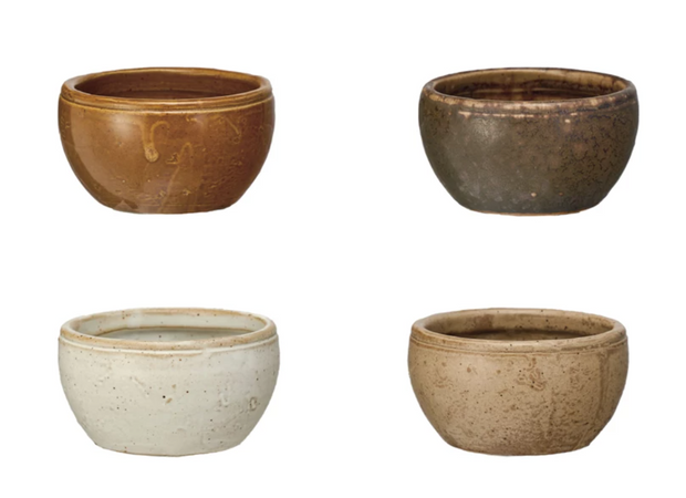 Stoneware Pinch Pot, 4 colors