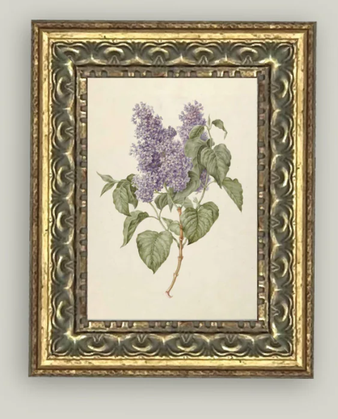 Lilac Branch Frame Art