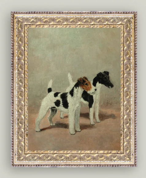 Two Fox Terriers Frame Art