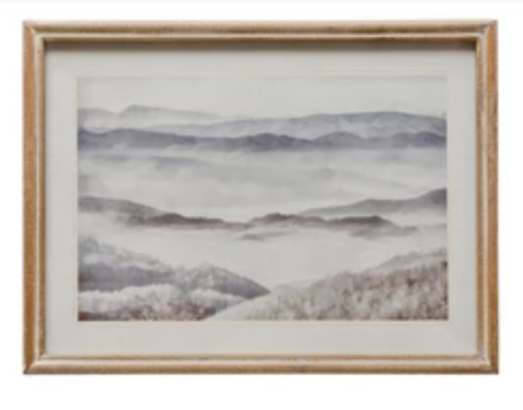 Cloudy Valley Frame Art