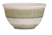 Stoneware Bowl w/ Stripes, 4 Colors