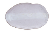 Stoneware Organic Shaped Plate, White