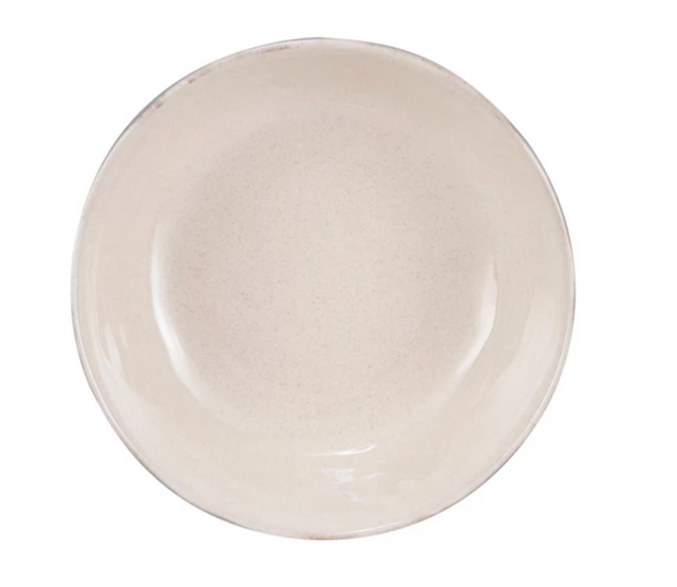 Stoneware Footed Bowl, Cream