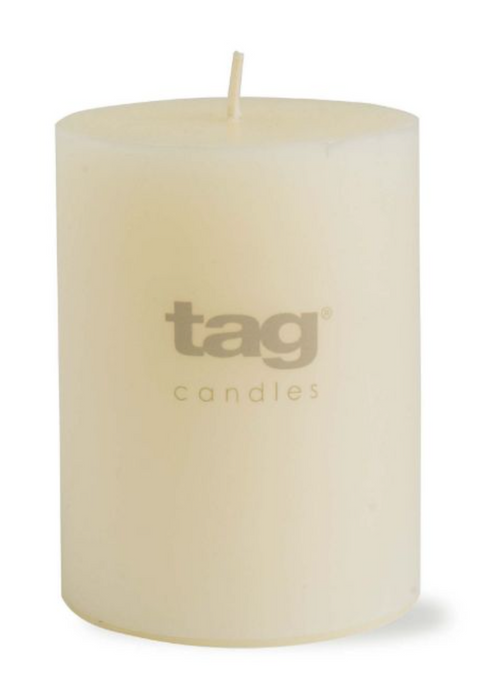 Ivory Pillar Candle, 3 Sizes