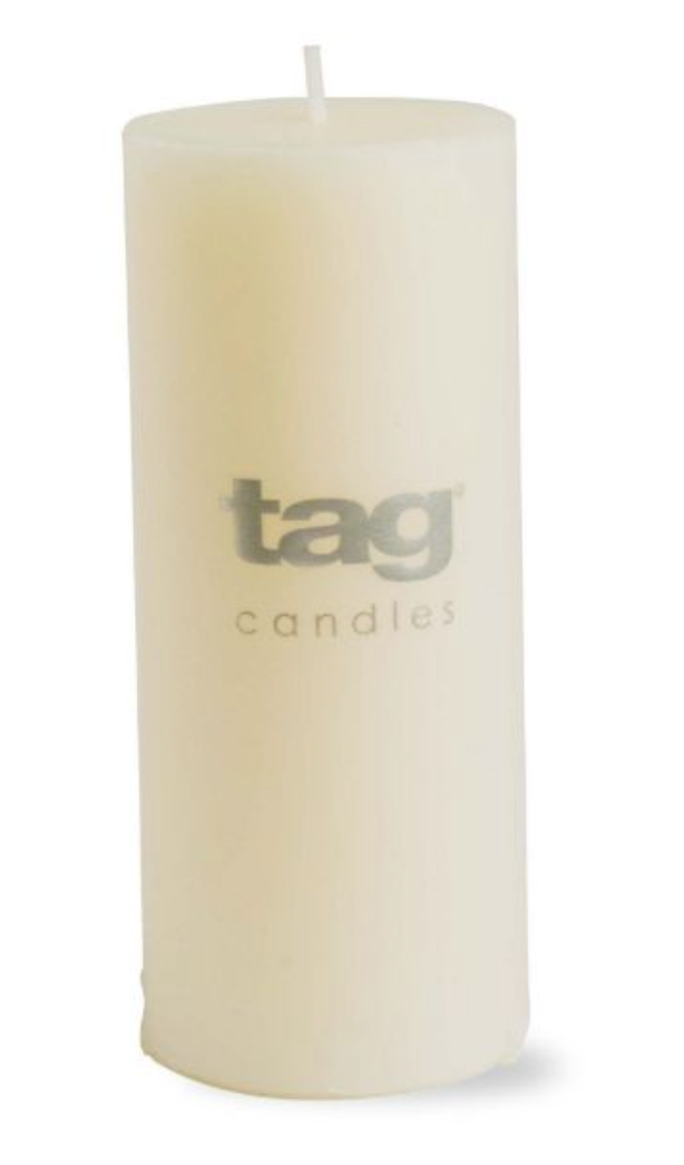 Ivory Pillar Candle, 3 Sizes