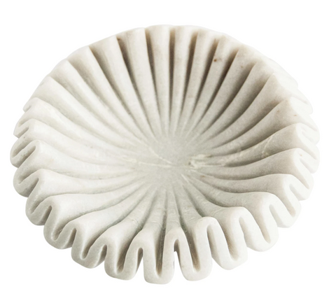 Marble Fluted Dish