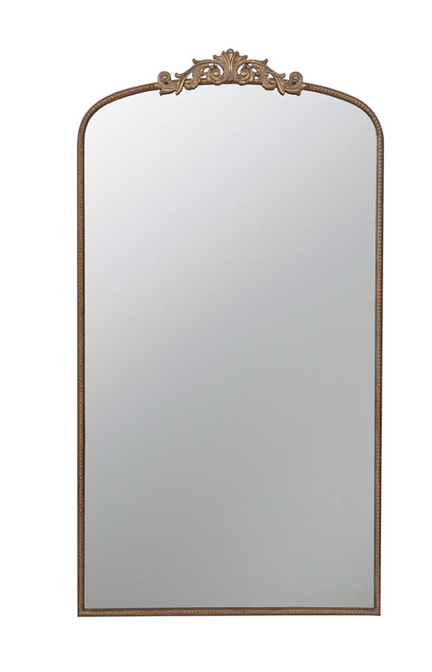 Gold Full Length Arched Accent Mirror