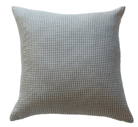 Gingham Green Pillow, 2 sizes