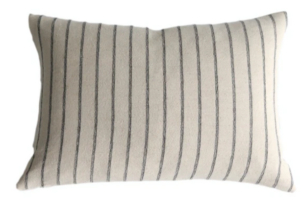 Charles Black Stripe Pillow, 4 sizes