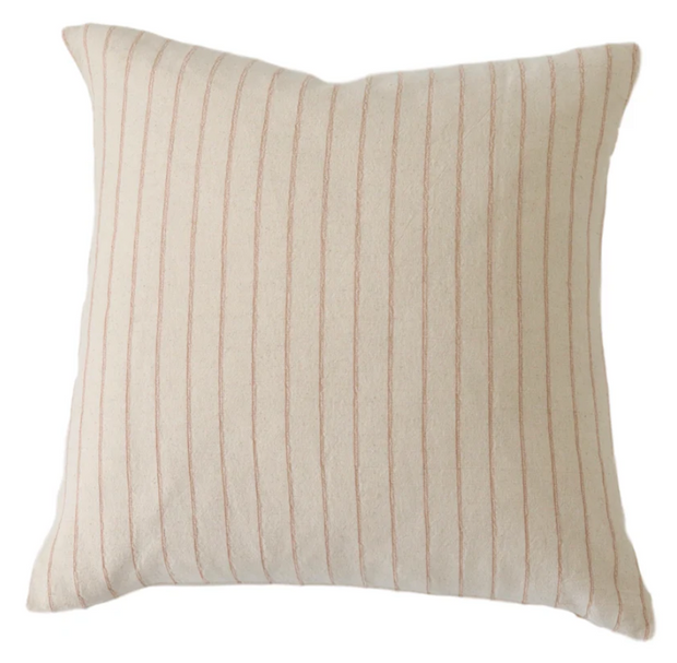 Charles Tan Stripe Pillow, 2 sizes