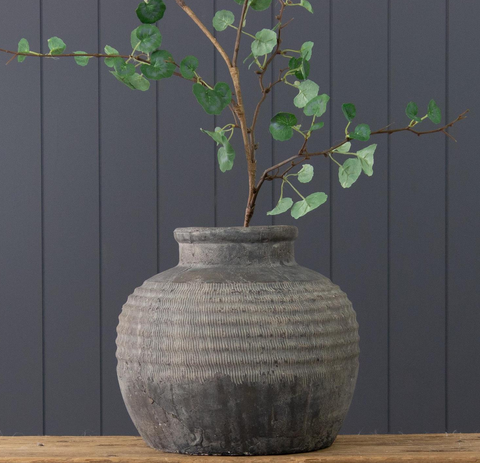 Round Terra Cotta Vase