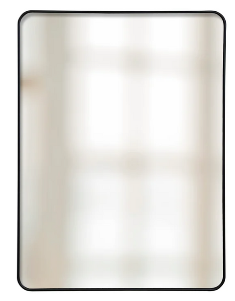 Black Rectangular Mirror Aluminum Frame, 2 sizes