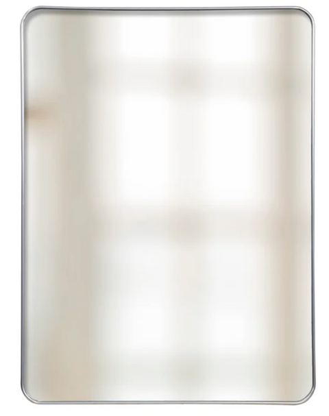 Silver Rectangular Mirror Aluminum Frame, 2 sizes