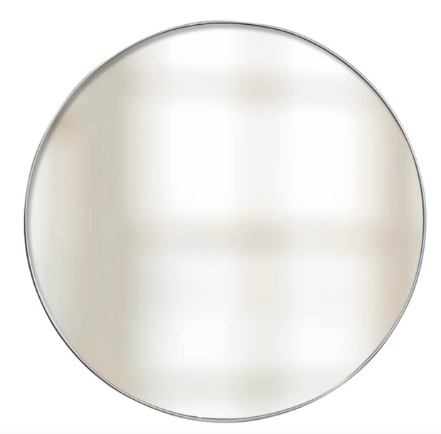 Silver Round Mirror Aluminum Frame, 2 sizes