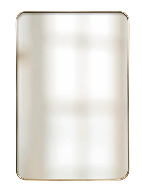 Gold Rectangular Mirror Aluminum Frame, 2 sizes