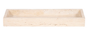 Travertine Rectangular Tray, Tan