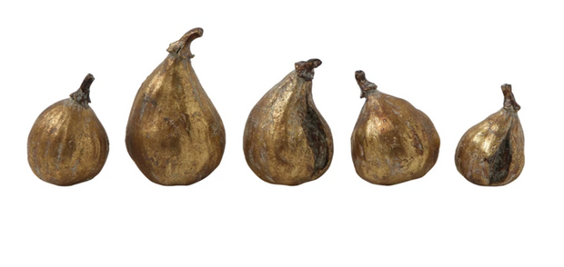 Resin Figs w/ Antique Finish, Set of 5