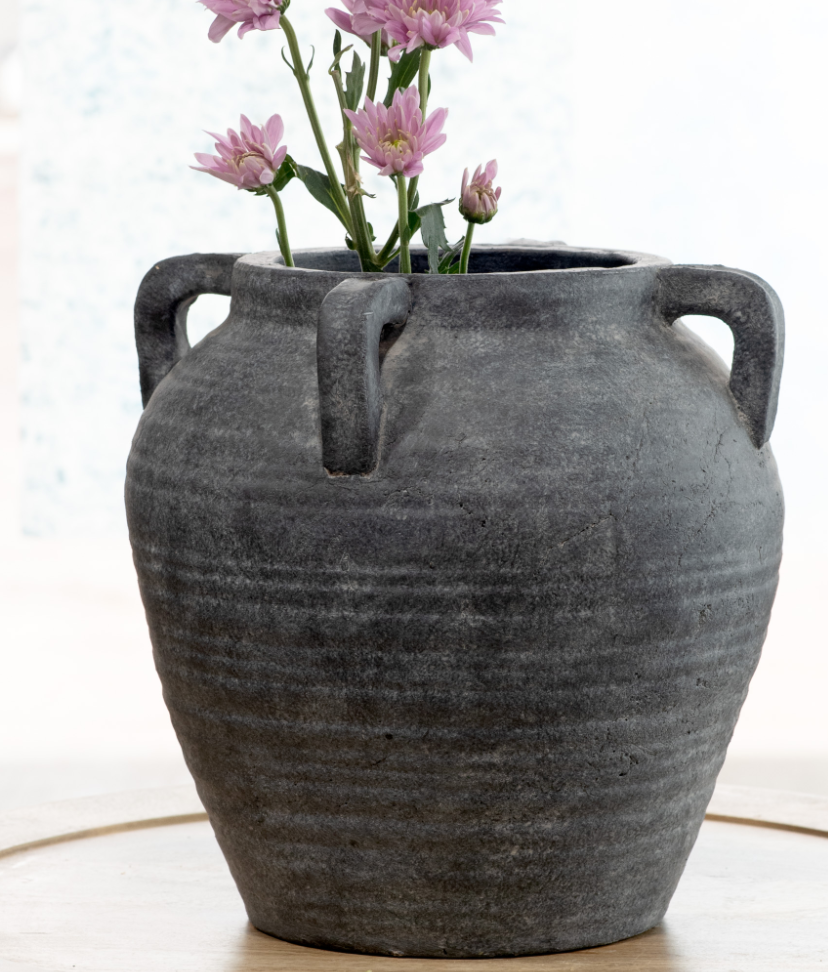 花瓶・フラワースタンド Tribal Vase Medio Dark Gray 花瓶・フラワー