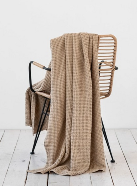 Linen Waffle Throw, 3 colors