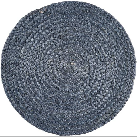 Jute Placemat, Dark Blue