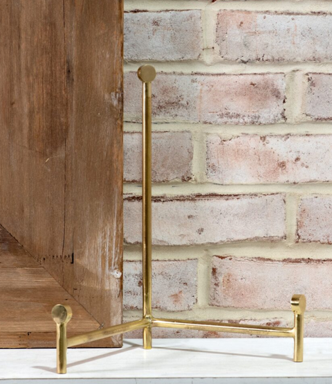 Brass Straight Back Easel, 3 Sizes