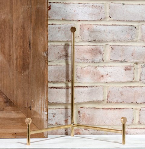 Brass Straight Back Easel, 3 Sizes