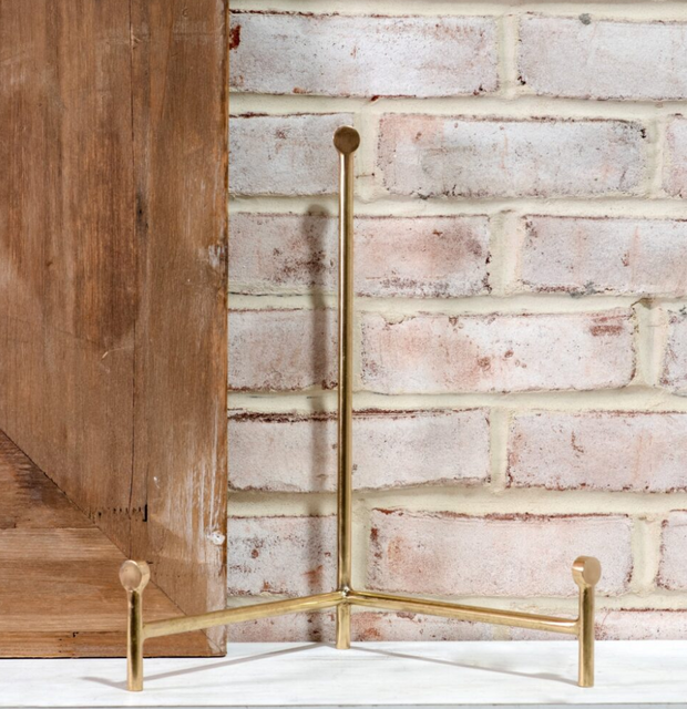 Brass Straight Back Easel, 3 Sizes