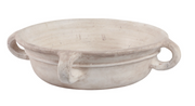 Bowl With Handles, Antique White, 18"