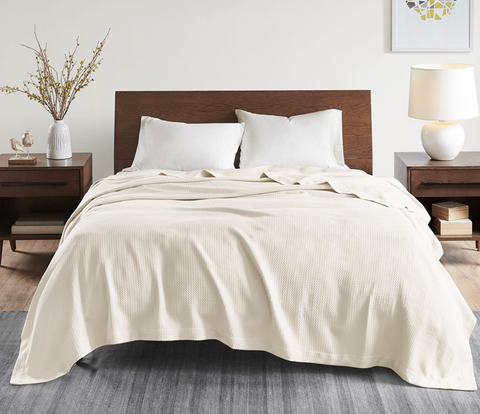 Egyptian Cotton Blanket, Full/Queen, 2 Colors