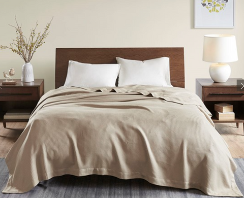 Egyptian Cotton Blanket, Full/Queen, 2 Colors