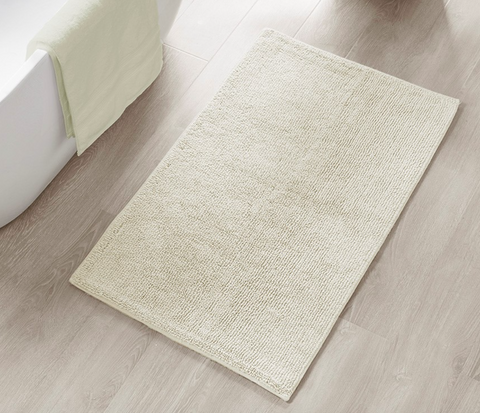 Plume Feather Touch Reversible Bath Rug, Ivory, 2 Sizes