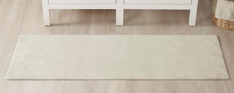 Plume Feather Touch Reversible Bath Rug, Ivory, 2 Sizes