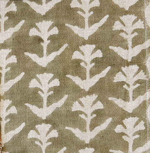 Gulmohar Throw Pillow, Olive, 24x24