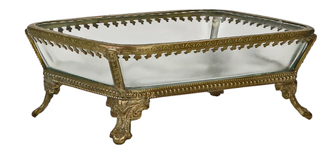 Brass & Glass Soap Dish