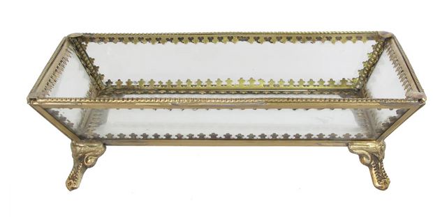 Glass & Brass Tray
