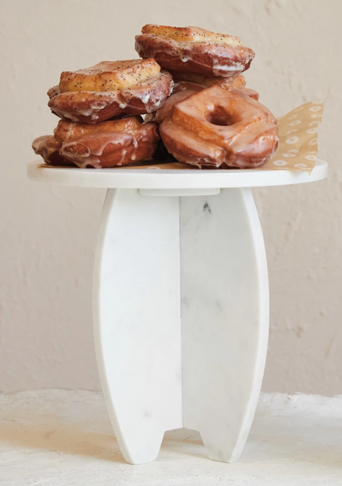 Marble Pedestal w/ Interlocking Base, 2 Sizes