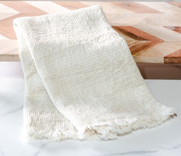 Waffle Towel, Sand, Set of 2