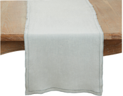 Stonewashed Overlock Border Table Runner, 2 Colors