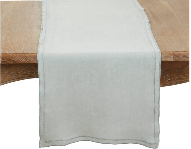Stonewashed Overlock Border Table Runner, 2 Colors