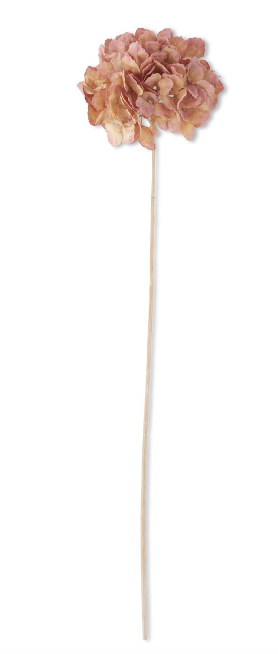 Pink Dried Hydrangea Stem, 27"