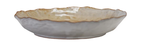 Stoneware Organic Shaped Plate