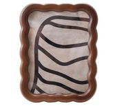 Rubberwood Scalloped Photo Frame, 2 Sizes