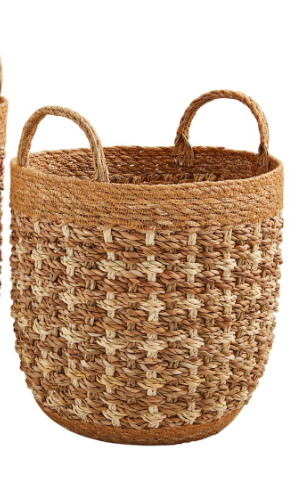 Seagrass Woven Baskets, 2 Styles
