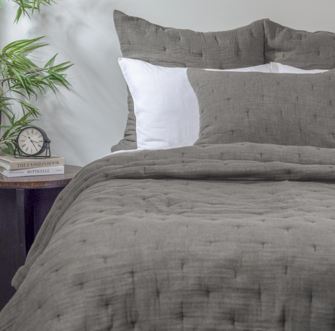 Dalton Ash Grey Quilt, King